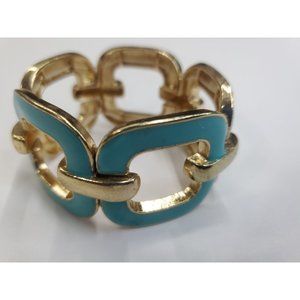 Teal & Gold Vintage Bracelet
